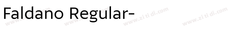 Faldano Regular字体转换